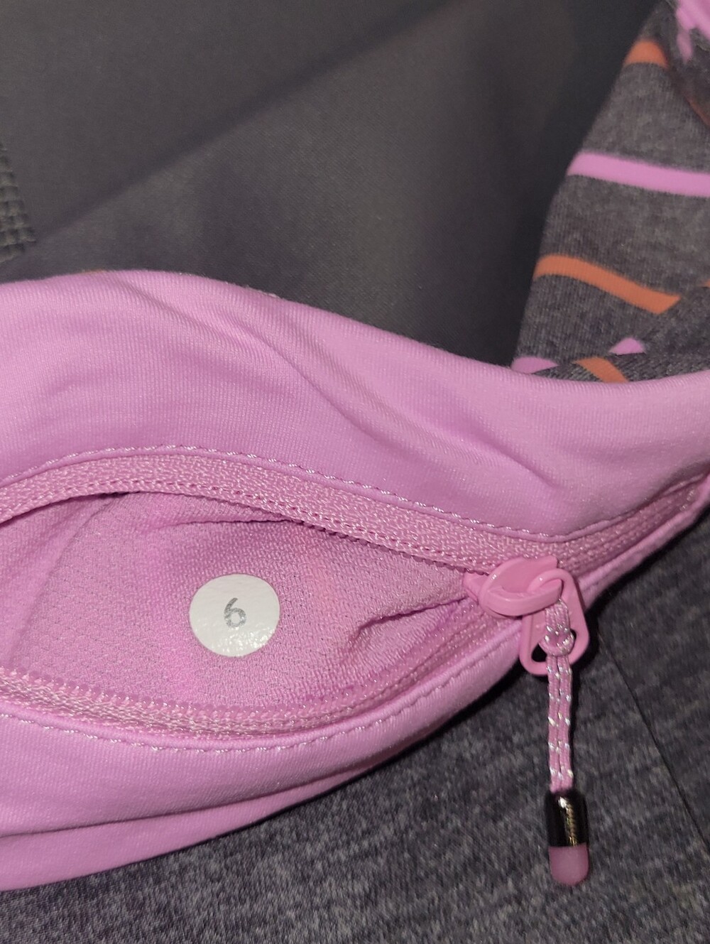 Lululemon Pace Rival ll Skirt Grey pink sz 6 tennis golf pickleball - Picture 5 of 6